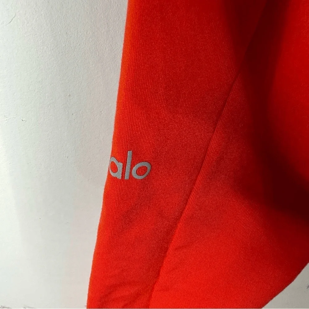 ALO RED DRAWSTRING LEGGINGS SIZE M